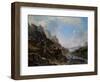 Landscape with the River Rhine, 1650 (Oil on Canvas)-Herman the Younger Saftleven-Framed Giclee Print