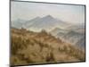 Landscape with the Rosenberg in the Bohemian Mountains-Caspar David Friedrich-Mounted Giclee Print