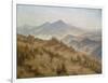 Landscape with the Rosenberg in the Bohemian Mountains-Caspar David Friedrich-Framed Giclee Print