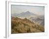 Landscape with the Rosenberg in the Bohemian Mountains-Caspar David Friedrich-Framed Giclee Print