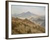 Landscape with the Rosenberg in the Bohemian Mountains-Caspar David Friedrich-Framed Giclee Print