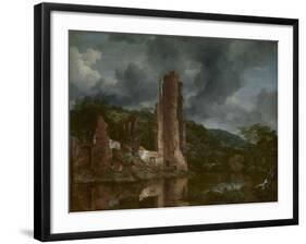 Landscape with the Ruins of the Castle of Egmond, 1650-55-Jacob van Ruisdael-Framed Giclee Print