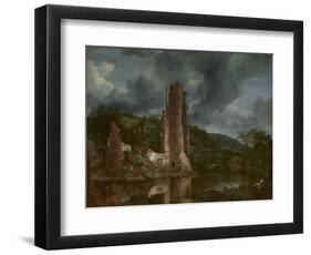 Landscape with the Ruins of the Castle of Egmond, 1650-55-Jacob van Ruisdael-Framed Giclee Print