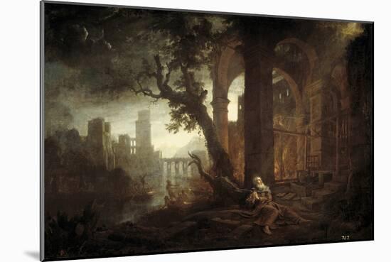 Landscape with the Temptation of Saint Anthony-Claude Lorraine-Mounted Giclee Print