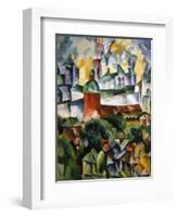 Landscape with the Trinity-Sergius-Monastery, 1920-Aristarkh Lentulov-Framed Giclee Print