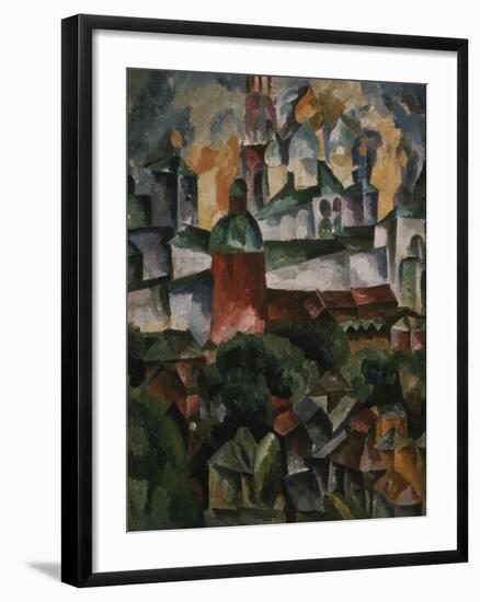 Landscape with the Trinity-Sergius-Monastery, 1920-Aristarkh Vasilyevich Lentulov-Framed Giclee Print