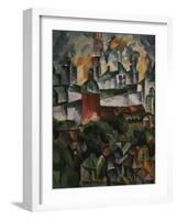 Landscape with the Trinity-Sergius-Monastery, 1920-Aristarkh Vasilyevich Lentulov-Framed Giclee Print