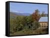 Landscape with the White Mountains in the Fall, Near Jackson, New Hampshire, New England, USA-Fraser Hall-Framed Stretched Canvas