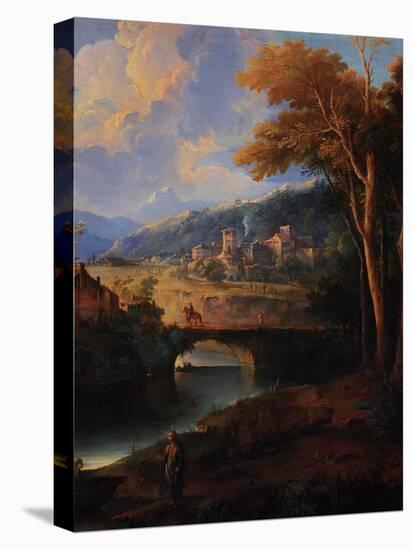 Landscape with the Zebedee Sons Calling-Giuseppe Roncelli-Stretched Canvas