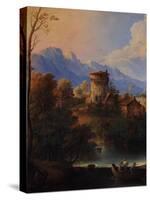 Landscape with the Zebedee Sons Calling-Giuseppe Roncelli-Stretched Canvas