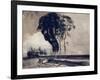 Landscape with Three Trees, 1850-Victor Hugo-Framed Giclee Print