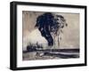 Landscape with Three Trees, 1850-Victor Hugo-Framed Giclee Print