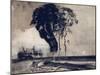 Landscape with Three Trees, 1850-Victor Hugo-Mounted Giclee Print