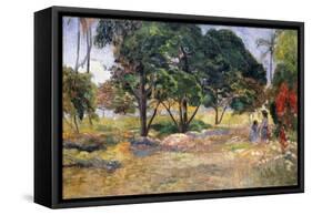 Landscape with Three Trees (Paysage Aux Trois Arbres), 1892-Paul Gauguin-Framed Stretched Canvas