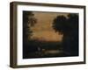 Landscape with Tobias and the Angel, 1663-Claude Lorraine-Framed Giclee Print