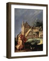 Landscape with Tobias and the Angel, C1610-C1615-Abraham Bloemaert-Framed Giclee Print