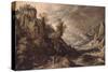 Landscape with Tobias and the Angel-Kerstiaen de Keuninck-Stretched Canvas