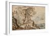 Landscape with Tobias and the Angel-Jan Brueghel the Younger-Framed Giclee Print