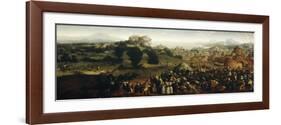 Landscape with Tournament and Hunters, 1519-20-Jan van Scorel-Framed Giclee Print