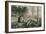 Landscape with trees, 1883 Etching,40 x 22,5 cm.-Max Klinger-Framed Giclee Print