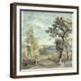 Landscape with Trees and a Distant Mansion-John Constable-Framed Giclee Print