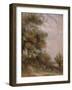 Landscape with Trees and Figures-Thomas Churchyard-Framed Giclee Print