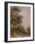 Landscape with Trees and Figures-Thomas Churchyard-Framed Giclee Print