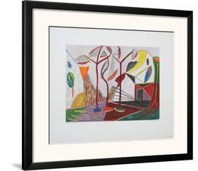 Landscape with Trees-Werner Gilles-Framed Art Print