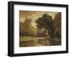 Landscape with Trout Stream, 1857-George Inness-Framed Giclee Print