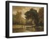 Landscape with Trout Stream, 1857-George Inness-Framed Giclee Print