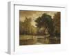 Landscape with Trout Stream, 1857-George Inness-Framed Premium Giclee Print