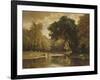 Landscape with Trout Stream, 1857-George Inness-Framed Giclee Print