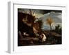 Landscape with Two Carthusian Monks-Pier Francesco Mola-Framed Giclee Print