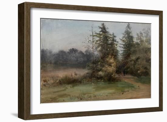 Landscape with Two Figures-Albert Nikolayevich Benois-Framed Giclee Print