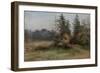 Landscape with Two Figures-Albert Nikolayevich Benois-Framed Giclee Print