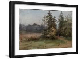 Landscape with Two Figures-Albert Nikolayevich Benois-Framed Giclee Print