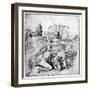 Landscape with Two Youths, C1510-Titian (Tiziano Vecelli)-Framed Giclee Print