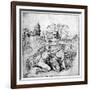 Landscape with Two Youths, C1510-Titian (Tiziano Vecelli)-Framed Giclee Print