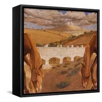 Landscape with View of Castel Del Monte, 1930-34-Cambellotti Duilio-Framed Stretched Canvas