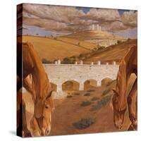 Landscape with View of Castel Del Monte, 1930-34-Cambellotti Duilio-Stretched Canvas