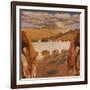 Landscape with View of Castel Del Monte, 1930-34-Cambellotti Duilio-Framed Giclee Print