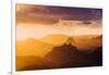 Landscape with view of Grand Canyon at sunset, Lupan Point, Arizona, USA-Panoramic Images-Framed Photographic Print