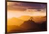 Landscape with view of Grand Canyon at sunset, Lupan Point, Arizona, USA-Panoramic Images-Framed Photographic Print