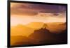 Landscape with view of Grand Canyon at sunset, Lupan Point, Arizona, USA-Panoramic Images-Framed Photographic Print