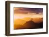 Landscape with view of Grand Canyon at sunset, Lupan Point, Arizona, USA-Panoramic Images-Framed Photographic Print