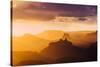 Landscape with view of Grand Canyon at sunset, Lupan Point, Arizona, USA-Panoramic Images-Stretched Canvas