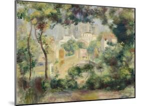 Landscape with View of the Newly Built Sacre-Coeur, about 1896-Pierre-Auguste Renoir-Mounted Giclee Print