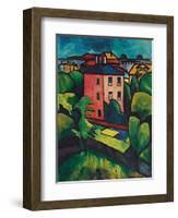 Landscape with village. 1910-Alexander Kanoldt-Framed Giclee Print