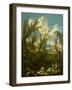 Landscape with Washerwoman, C.1715 (Oil on Canvas)-Alessandro Magnasco-Framed Giclee Print