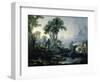 Landscape with Water Mill, 1743-Francois Boucher-Framed Premium Giclee Print